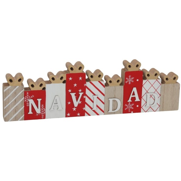TACO MADERA NAVIDAD 9X30X2CM BERG