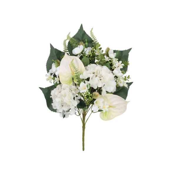 CONJUNTO HORTENSIA-ANTURIO X 9-53CM (BL)