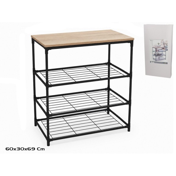 ESTANTERIA MDF/HIERRO 60X30X69CM