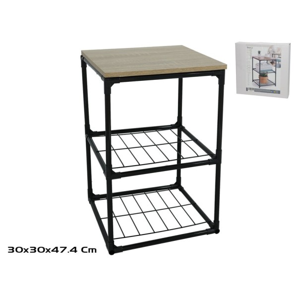 ESTANTERIA MDF/HIERRO 30X30X47.4CM