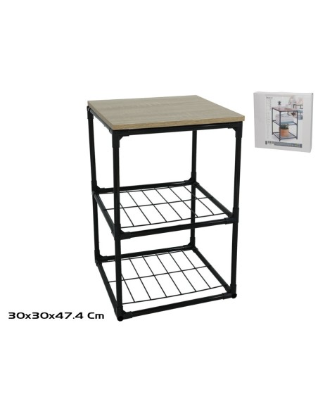 ESTANTERIA MDF/HIERRO 30X30X47.4CM