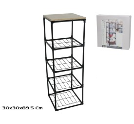 ESTANTERIA MDF/HIERRO 30X30X89.5CM