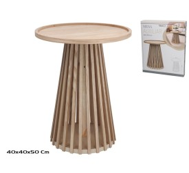 MESA AUXILIAR MADERA+MDF  40 X 40 X50CM