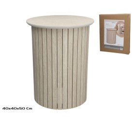 MESA AUXILIAR MADERA+MDF 40X40X50CM