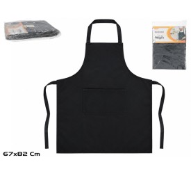 DELANTAL C/BOLSILLO 67X82CM NEGRO