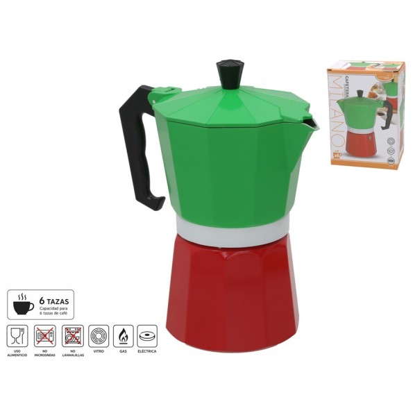 CAFETERA ESPRESSO 6 TAZAS MILANO