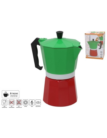 CAFETERA ESPRESSO 6 TAZAS MILANO