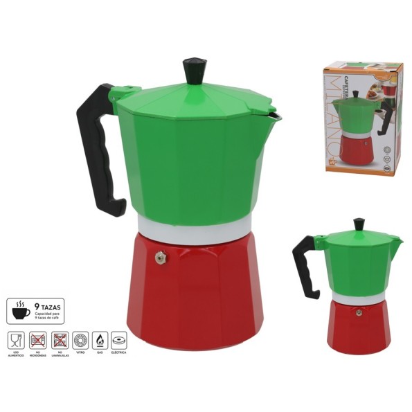 CAFETERA ESPRESSO 9 TAZAS MILANO