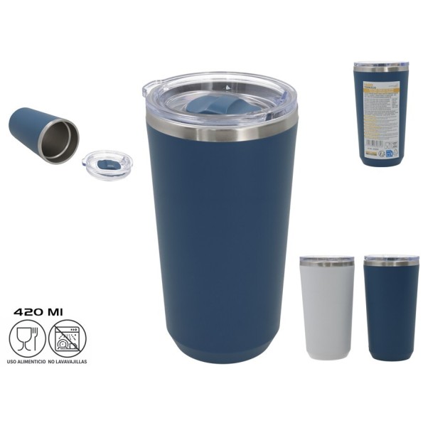 VASO TERMICO 420ML 8X8X16CM