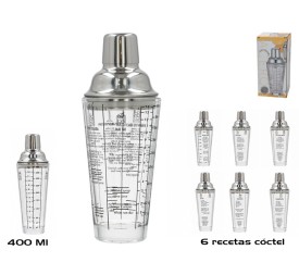 COCTELERA ACERO 400ML 8.3X8.3X21.5CM