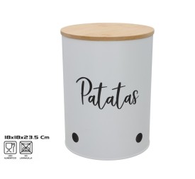 BOTE METAL 18X18X23.5CM PATATAS