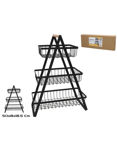 CESTA 3 NIVELES 33.5X17.5X46.5CM