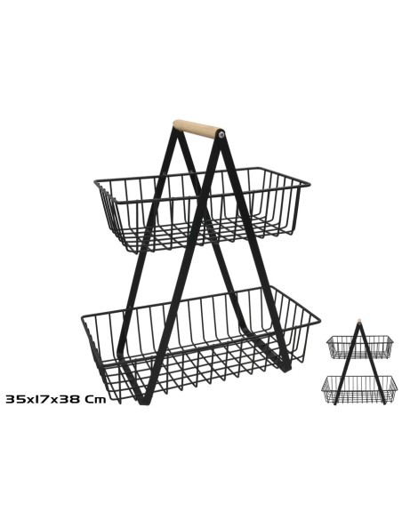 CESTA 2 NIVELES 35X17X38CM