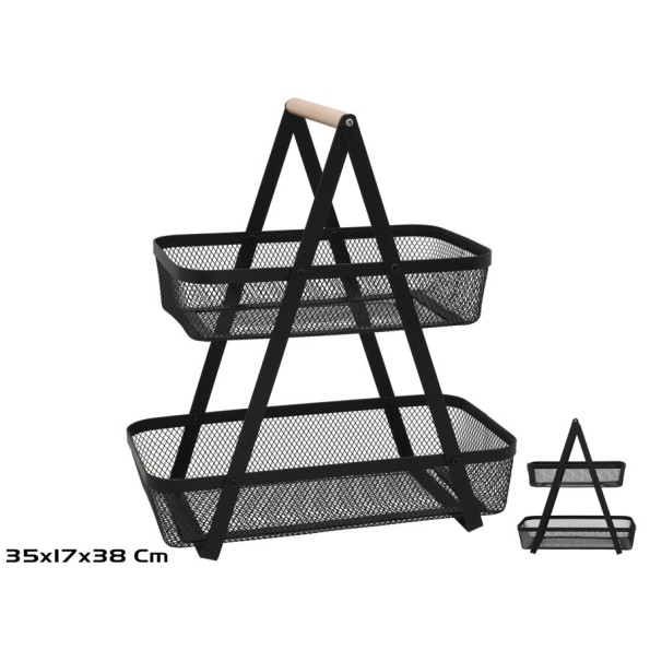 ESTANTE 2 NIVELES 35X17X38CM