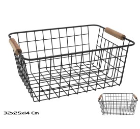 CESTA METAL C/ ASAS 32X25X14CM
