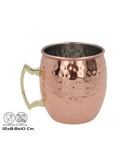 TAZA COCKTAIL MARTILLADO CON ASA