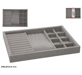 BANDEJA JOYERO CON COJINES AUSTA 28X20X3CM