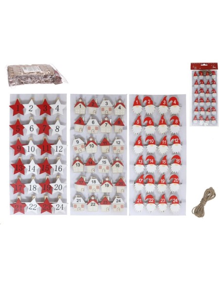 CLIP X 24 XMAS 3 SURTIDOS 4,5X2,8 CM