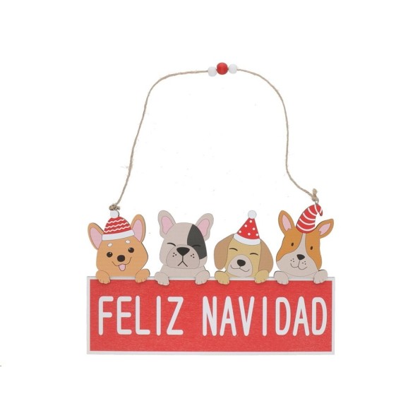 FELIZ NAVIDAD PERRO 25X0.7X15CM REUGN