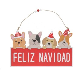 FELIZ NAVIDAD PERRO 32X0.7X19.5CM REUGN