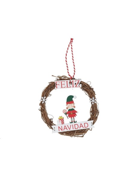 CORONA NAVIDAD 17X17X2CM SNOH