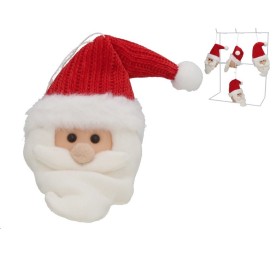 CABEZA COLGANTE ROJA SANTA LED 17 CM