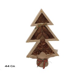 ARBOL NAVIDAD MADERA PI?S 44CM