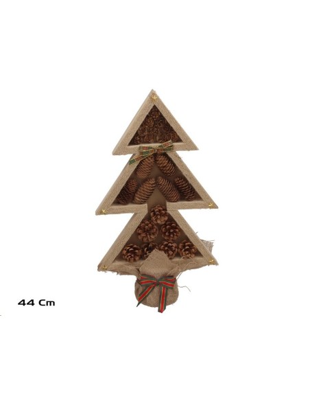 ARBOL NAVIDAD MADERA PI?S 44CM