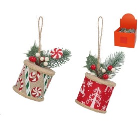 ADORNO NAVIDAD TAMBOR 2 STD. 6.3X10CM