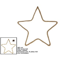 ESTRELLA CUERDA C/26 LUCES 40CM