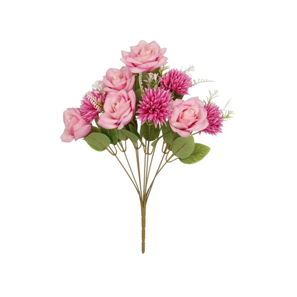RAMO CRISANTEMO-ROSAS (A) X 9-45 CM (FU)