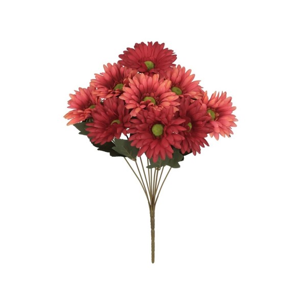 RAMO GERBERAS (A) X 9 - 43 CM (ROJO)