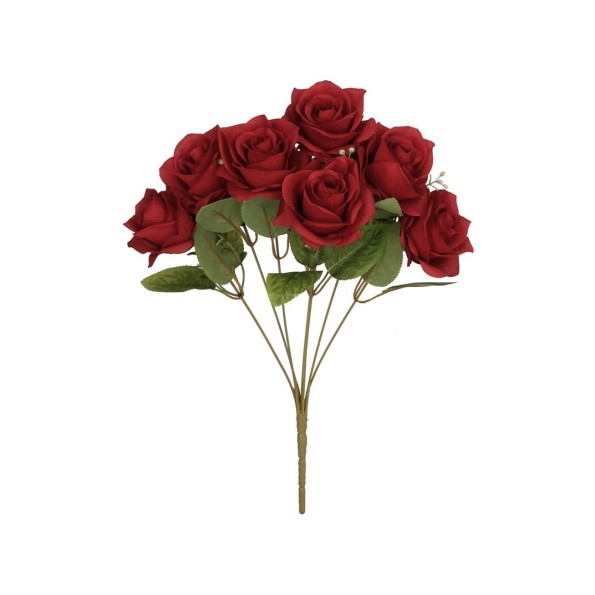 RAMO ROSAS (A) X 7- 43 CM (ROJO)