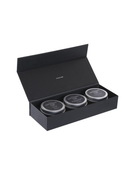 VELA SET 3 CERA DE SOJA 27X10,5X5 80 GR. GENTS CLU