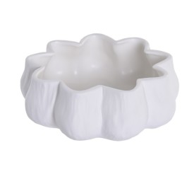CENTRO MESA CERAMICA 25X25X8.5 BLANCO
