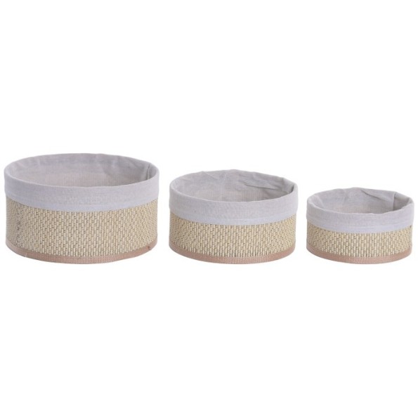 CESTA SET 3 BAMBU 27X27X16 NATURAL
