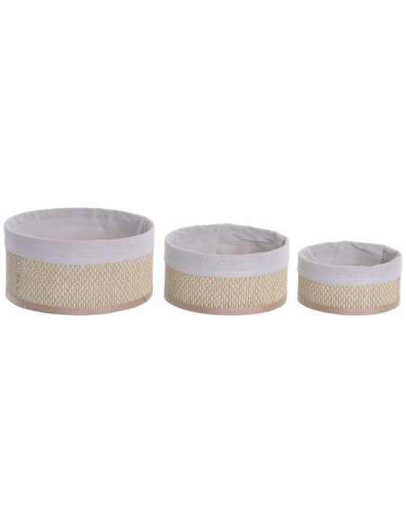 CESTA SET 3 BAMBU 27X27X16 NATURAL