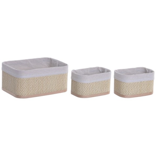 CESTA SET 3 BAMBU 26X19X12 NATURAL
