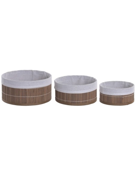 CESTA SET 3 BAMBU 36X26X16 NATURAL