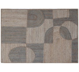 ALFOMBRA YUTE 140X200X1 3000 GSM ABSTRACTO