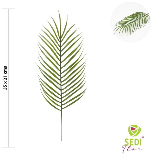 HOJA DE PALMERA ART SILICONA 35x21CM [233083
