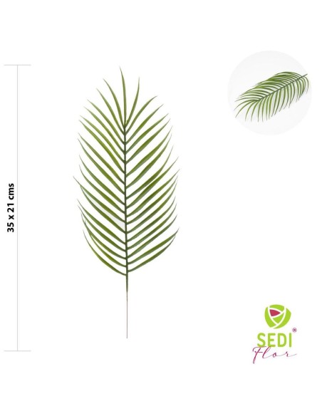 HOJA DE PALMERA ART SILICONA 35x21CM [233083