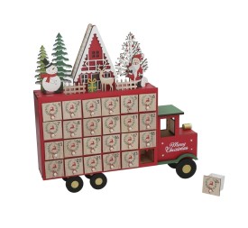 CALENDARIO MADERA NAVIDAD 32X31X7CM