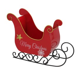 TRINEO XMAS C/ ESTRELLA 30X11,5X22CM
