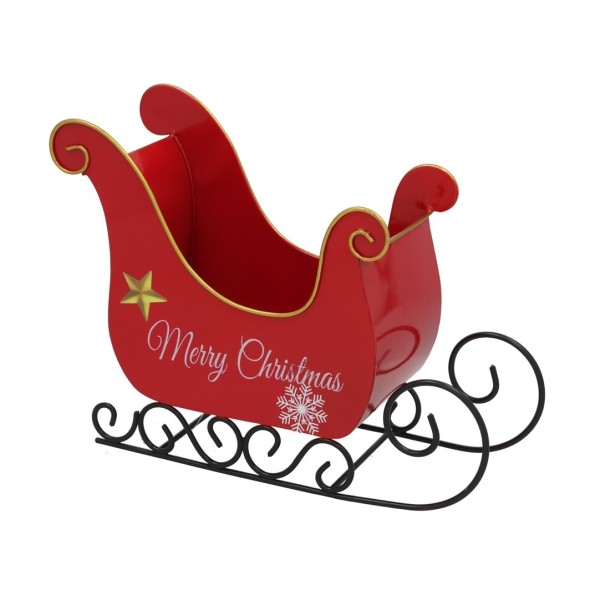 TRINEO XMAS C/ ESTRELLA 30X11,5X22CM