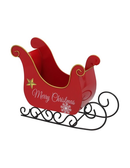 TRINEO XMAS C/ ESTRELLA 30X11,5X22CM