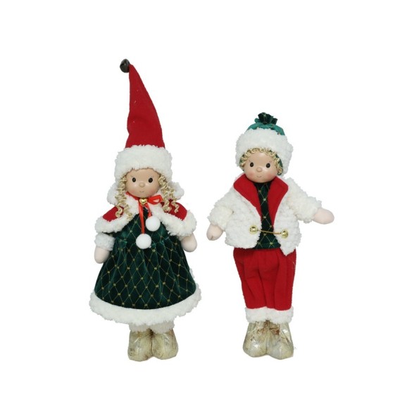 FIGURA TELA DE PIE 2STD 22X12X42CM LUCIA