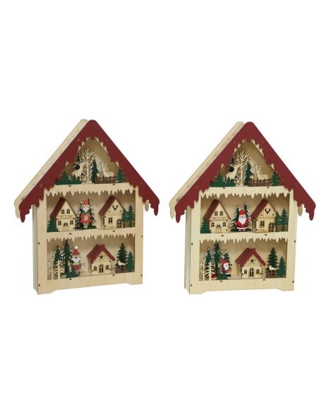 CASA DECORACION C/11 LED  2 STD 38X7.6X45CM LUNIU