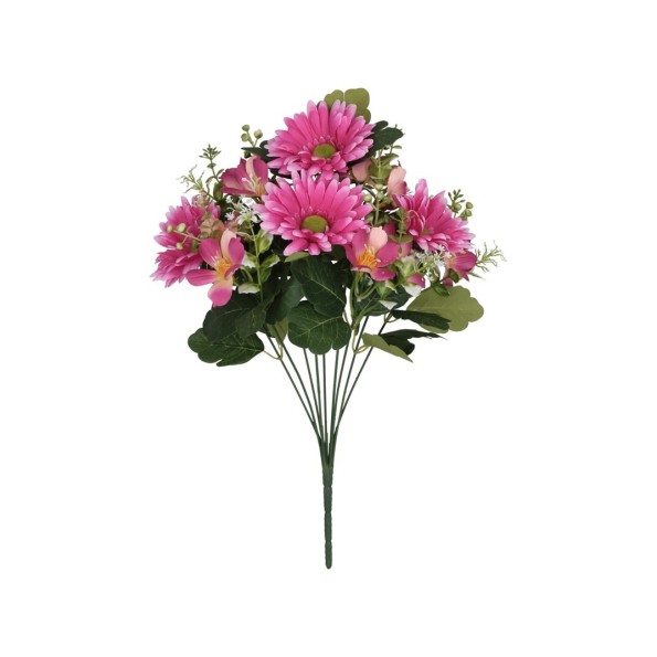 RAMO GERBERA MIX X 9-44 CM (FUCSIA)