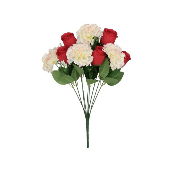 RAMO CLAVEL-CAPULLOS X 9-44 CM (ROJO)